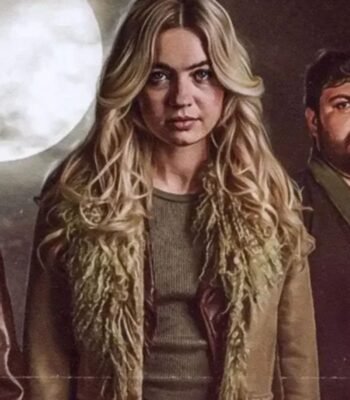 Maisie The Sacrifice Game 2023 Beige Leather Coat