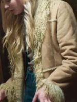 Maisie The Sacrifice Game 2023 Beige Leather Coat