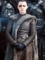 Maisie Williams Game Of Thrones GOT Leather Coat