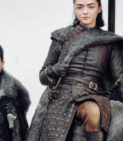 Maisie Williams Game Of Thrones GOT Leather Coat