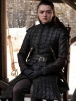 Maisie Williams Game Of Thrones GOT Leather Coat