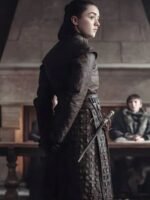 Maisie Williams Game Of Thrones GOT Leather Coat