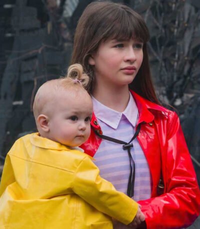 Malina Weissman A Series Of Unfortunate Events Red Raincoat Jacket