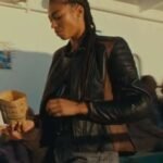 Manon Bresch Wingwomen 2023 Black Leather Jacket