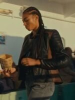 Manon Bresch Wingwomen 2023 Black Leather Jacket