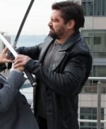 Manu Bennett Beta Test Black Peacoat