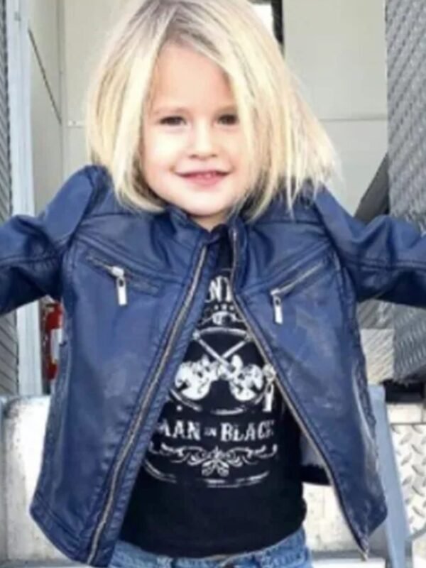 Mare of Easttown S01 Drew Sheehan Blue Leather Jacket