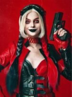 Margot Robbie Harley Quinn Suicide Squad 2 Red Jacket