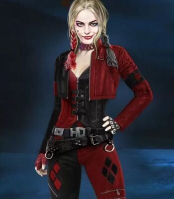 Margot Robbie Harley Quinn Suicide Squad 2 Red Jacket