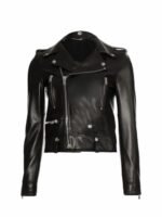 Mariah Carey Street Style Biker Jacket