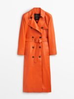 Maribel Verdú Elite S07 Leather Trench Coat