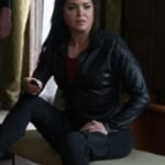 Marie Avgeropoulos King of Killers 2023 Black Leather Jacket