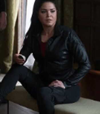 Marie Avgeropoulos King of Killers 2023 Black Leather Jacket