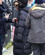 Marisa Abela Back To Black 2024 Puffer Coat