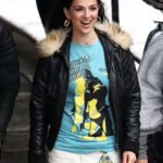 Marisa Abela Back To Black 2024 Quilted Leather Jacket