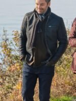 Mark Ghanime To All A Good Night Black Leather Jacket