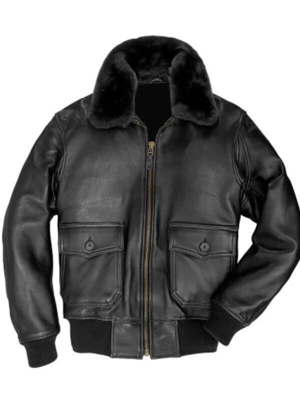 Mark US Shearling Fur G-1 Bomber Flight Jacket