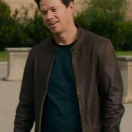 Mark Wahlberg Uncharted Brown Leather Jacket