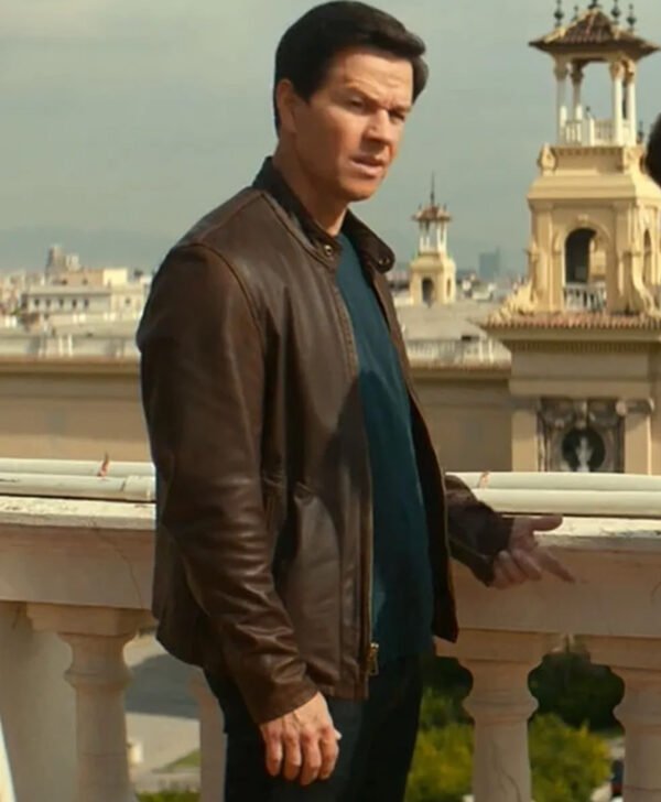 Mark Wahlberg Uncharted Brown Leather Jacket