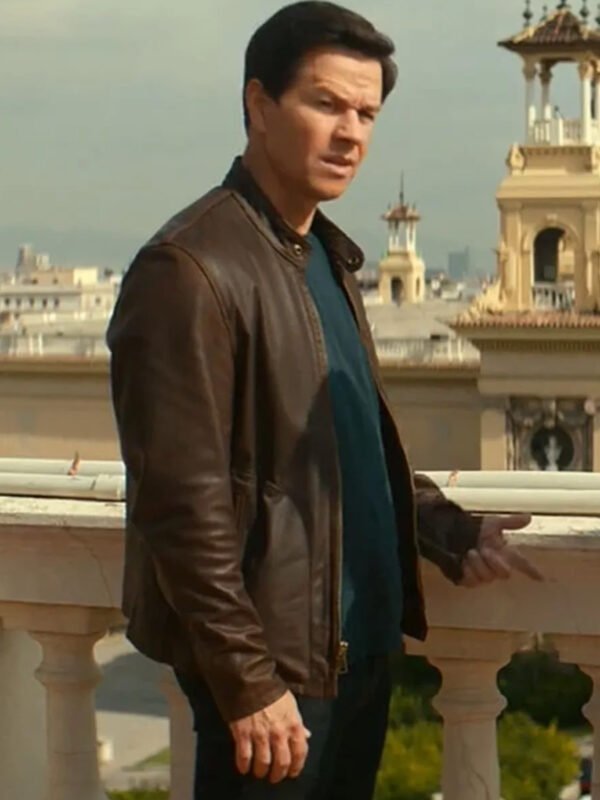 Mark Wahlberg Uncharted Brown Leather Jacket