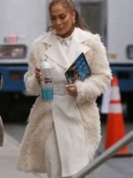 Marry Me 2022 Jennifer Lopez White Fur Coat