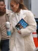 Marry Me 2022 Jennifer Lopez White Fur Coat