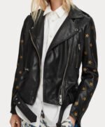 Mary Hamilton Batwoman Black Leather Jacket