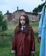 Matilda Wormwood Leather Maroon Coat