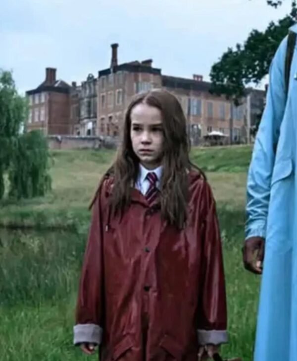 Matilda Wormwood Leather Maroon Coat