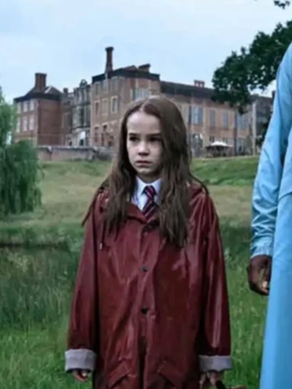 Matilda Wormwood Leather Maroon Coat