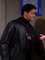 Matt LeBlanc Friends Joey Tribbiani Black Leather Jacket