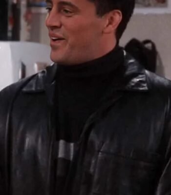 Matt LeBlanc Friends Joey Tribbiani Black Leather Jacket