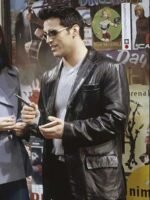 Matt LeBlanc Friends S06 Black Leather Blazer Jacket