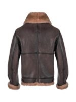Matthew Brown Classic B-3 Sheepskin Leather Bomber Jacket
