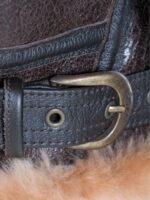 Matthew Brown Classic B-3 Sheepskin Leather Bomber Jacket