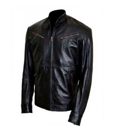 Matthew Daddario Shadowhunters Black Leather Jacket