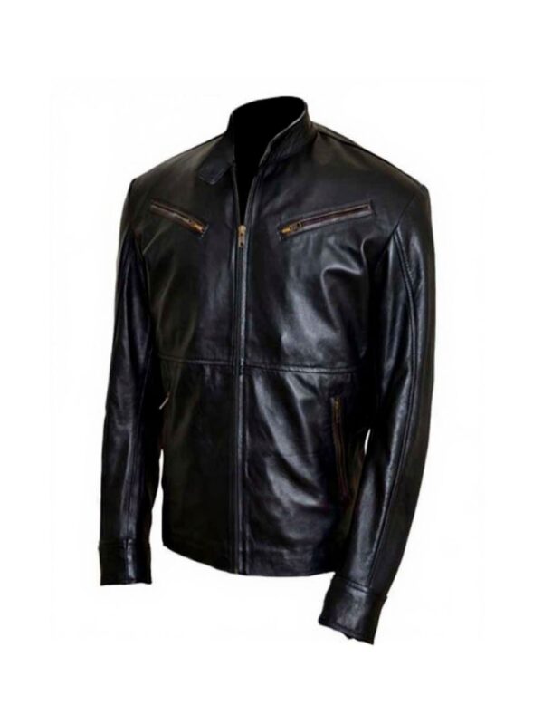 Matthew Daddario Shadowhunters Black Leather Jacket
