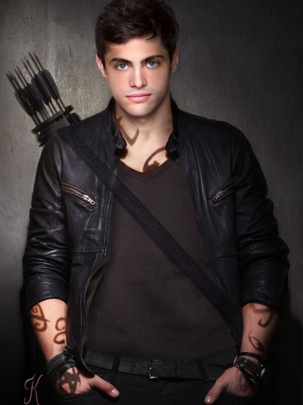 Matthew Daddario Shadowhunters Black Leather Jacket