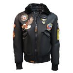 Maverick Top Gun MA-1 Bomber Patches Costume Jacket