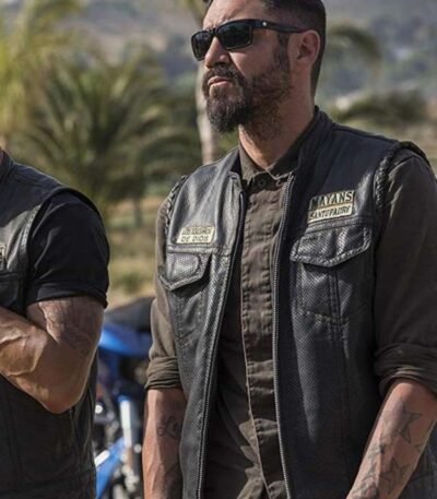 Mayans M.C S05 Angel Reyes Leather Vest