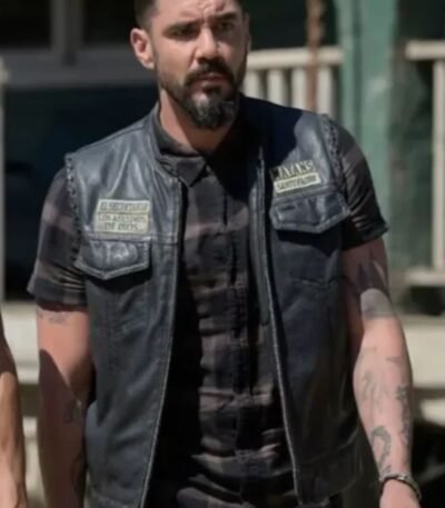 Mayans M.C S05 Angel Reyes Leather Vest
