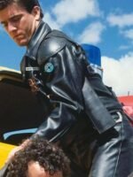 Mel Gibson Mad Max 1979 Black Leather Jacket