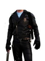 Mel Gibson Mad Max 1979 Black Leather Jacket