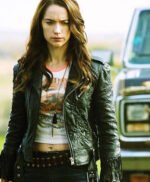 Melanie Scrofano Wynonna Earp Black Fringe Jacket