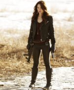 Melanie Scrofano Wynonna Earp Black Fringe Jacket