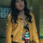 Melody Bayani The Equalizer S03 Leather Yellow Jacket