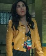 Melody Bayani The Equalizer S03 Leather Yellow Jacket