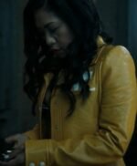 Melody Bayani The Equalizer S03 Leather Yellow Jacket
