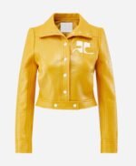 Melody Bayani The Equalizer S03 Leather Yellow Jacket