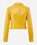 Melody Bayani The Equalizer S03 Leather Yellow Jacket